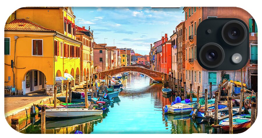 Chioggia iPhone Case featuring the photograph Chioggia Canal in Venetian Lagoon by Stefano Orazzini