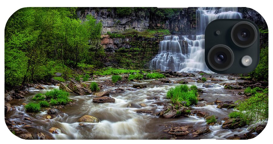 Landscape iPhone Case featuring the photograph Chittenango Falls Spring by Mark Papke