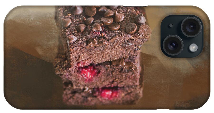 Brownies iPhone Case featuring the photograph Chocolate Brownies by Elisabeth Lucas