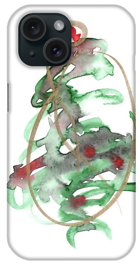  iPhone Case featuring the painting Christmas Card 24 by Katrina Nixon