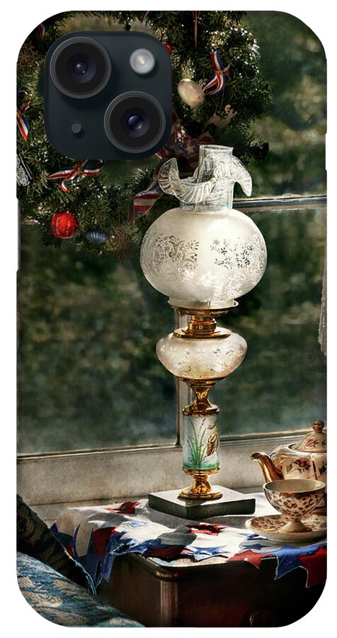 Christmas iPhone Case featuring the photograph Christmas - Christmas tea by Mike Savad