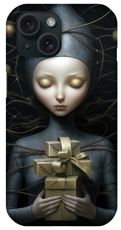 Portrait iPhone Case featuring the digital art Christmas Eve by Jacky Gerritsen