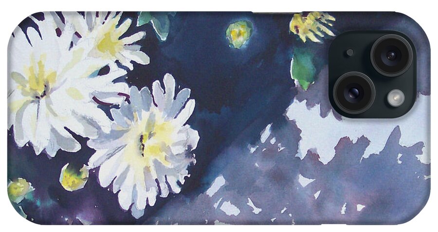 Chrysanthemum iPhone Case featuring the painting Chrysanthemums by Philip Fleischer