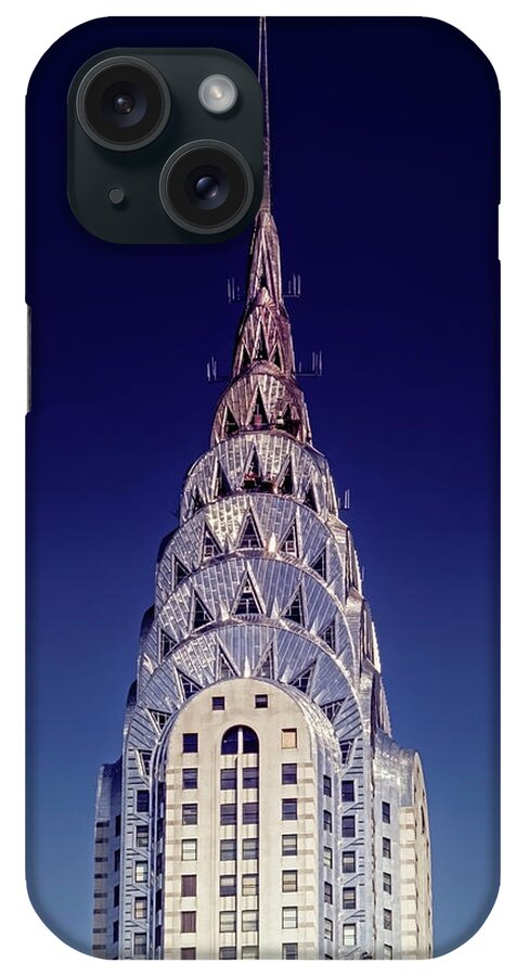 City iPhone Case featuring the photograph Chrysler Building by Mango Art