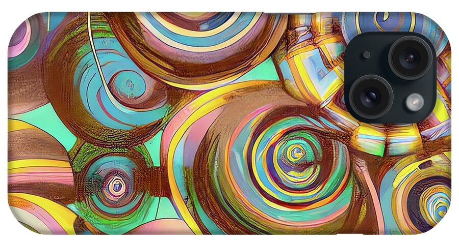 Abstract Ai iPhone Case featuring the digital art Circle Generator by Fred Moore