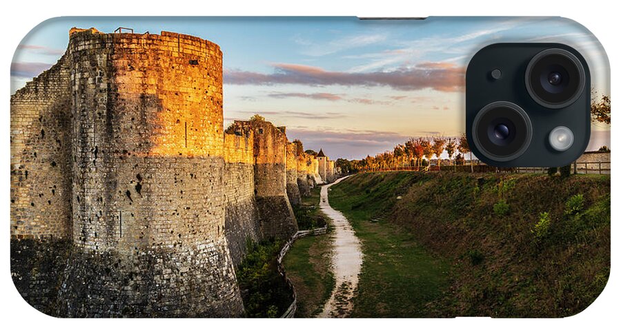 Architecture iPhone Case featuring the photograph City wall of Provins by Fabiano Di Paolo