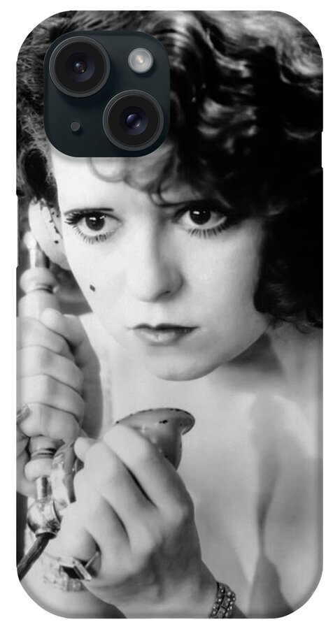 Clara Bow iPhone Case featuring the photograph Clara Bow The Wild Party 1929 by Sad Hill - Bizarre Los Angeles Archive