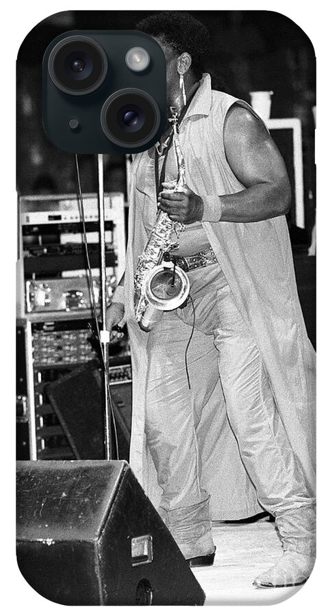 Musician And Actor Clarence Clemons Jr. iPhone Case featuring the photograph Clarence Clemons by Concert Photos