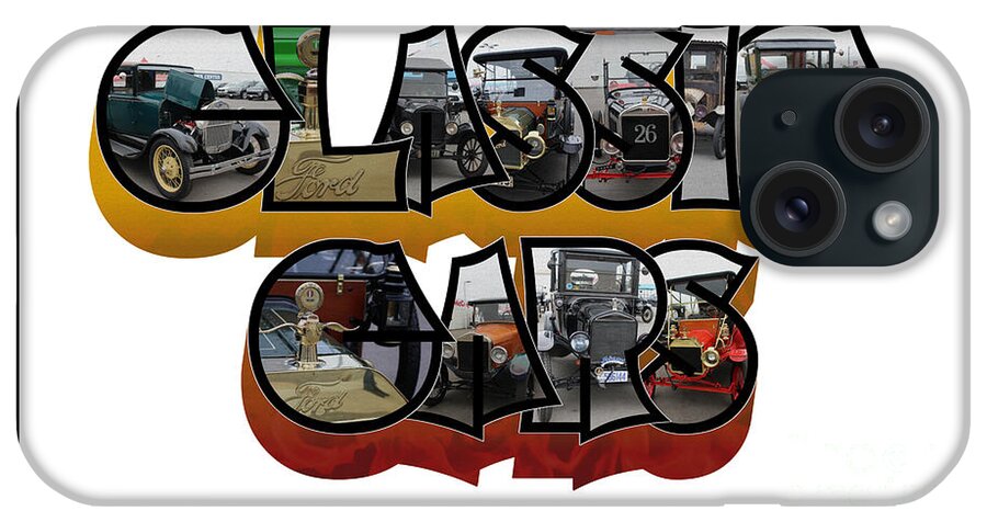 Classic Car iPhone Case featuring the photograph Classic Car Big Letter by Colleen Cornelius