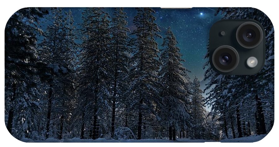Landscape iPhone Case featuring the photograph Clear Winter Nights by Devin Wilson
