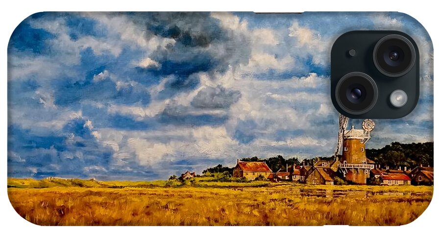  iPhone Case featuring the painting Cley Next , England by Raouf Oderuth
