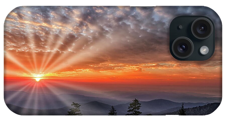 Sunset iPhone Case featuring the photograph Clingmans Dome Sunset by Teresa Jack