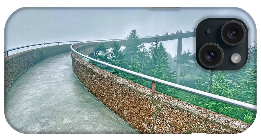 Clingman's Dome iPhone Case featuring the photograph Clingman's Dome Tower in the clouds by Monika Salvan