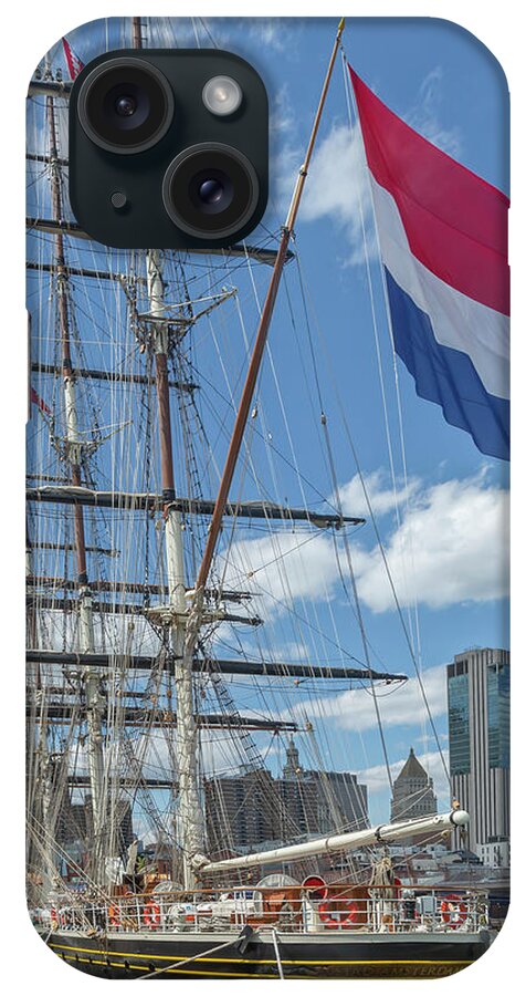 Stad Amsterdam iPhone Case featuring the photograph Clipper Ship Amsterdam by Cate Franklyn