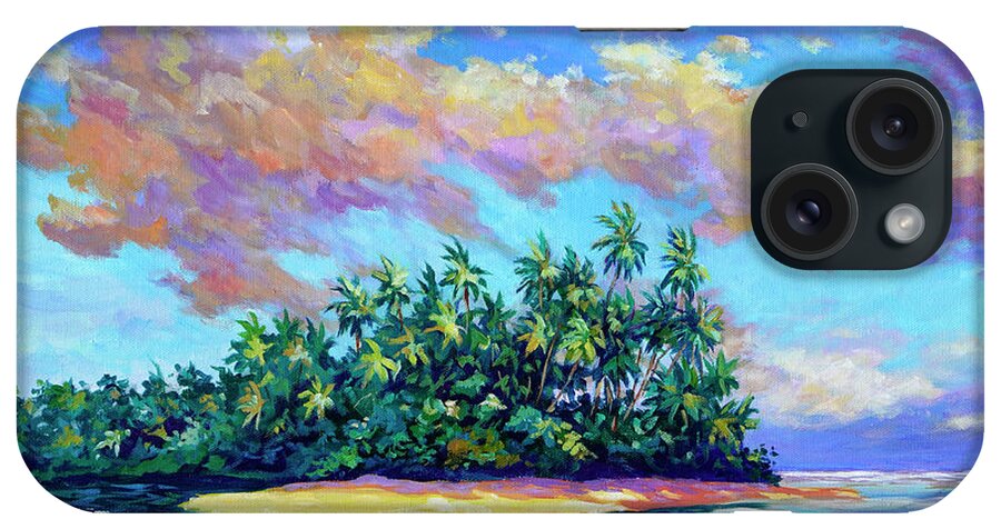Trinidad iPhone Case featuring the painting Clouds at Sunset over the Ortoire River by John Clark