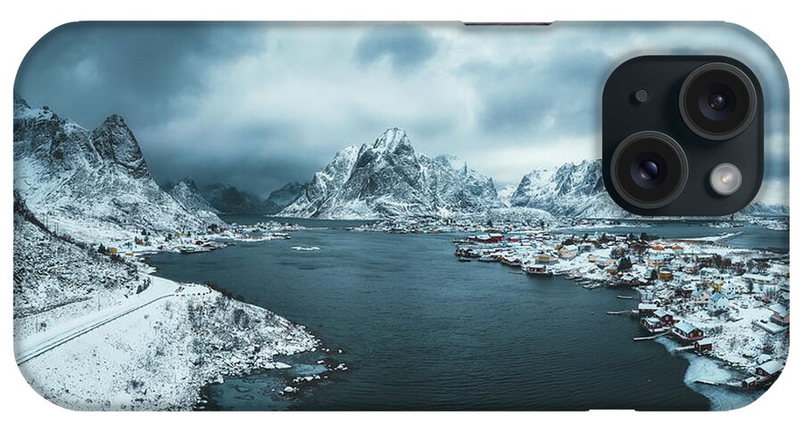 Lofoten iPhone Case featuring the photograph Cloudy day at Reine by Henry w Liu