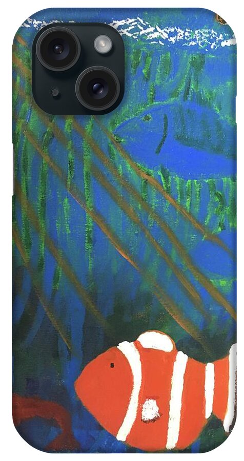  iPhone Case featuring the digital art Clown fish by Robert Lennon