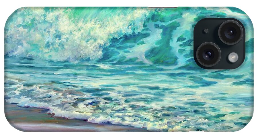 Water iPhone Case featuring the painting Cobalt Wave by Laurie Snow Hein