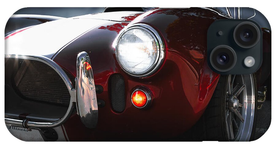 Classic Car iPhone Case featuring the photograph Cobra by Carrie Hannigan
