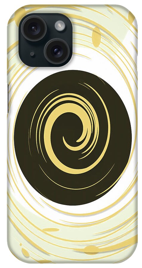 Coffee Swirl iPhone Case featuring the digital art Coffee Swirl by Dan Sproul