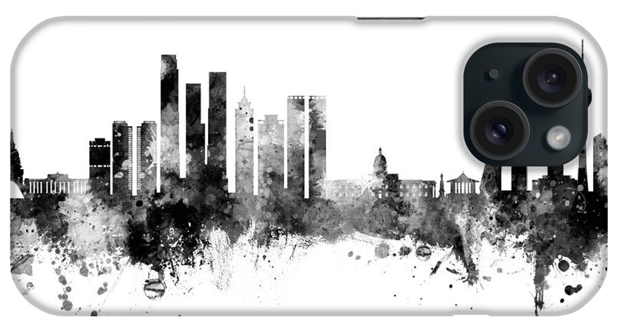 Colombo iPhone Case featuring the digital art Colombo Sri Lanka Skyline #74 by Michael Tompsett