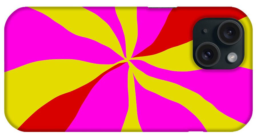 Color iPhone Case featuring the digital art Color Whorl II by Aisha Isabelle