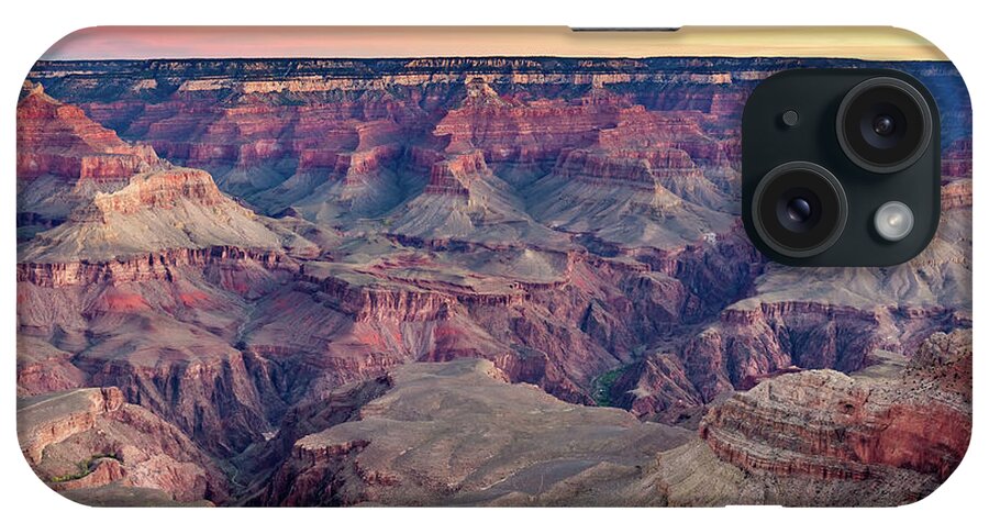 Grand Canyon iPhone Case featuring the photograph Colorful Dawn Sky at Grand Canyon by Pierre Leclerc Photography