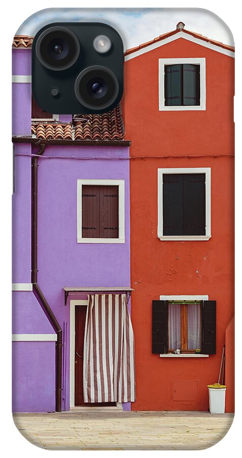 Burano iPhone Case featuring the photograph Colors of Burano Italy No. 7 by Melanie Alexandra Price