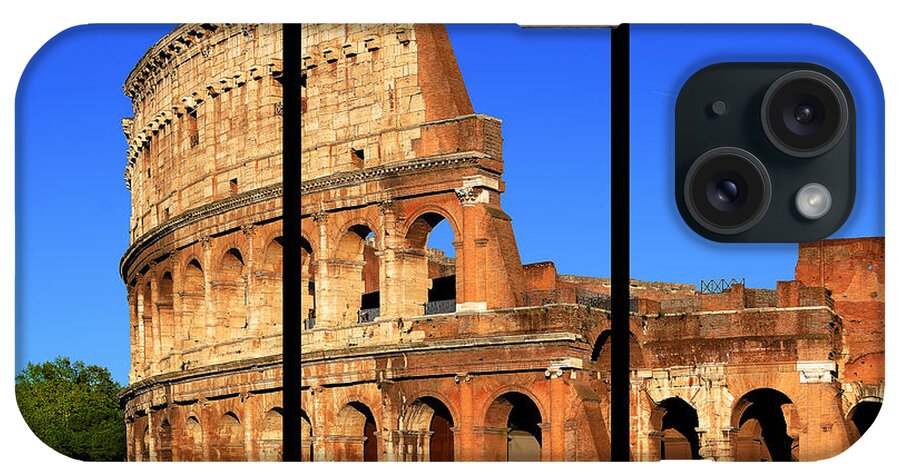 Coliseum iPhone Case featuring the photograph Colosseum Colors Triptych by Stefano Senise