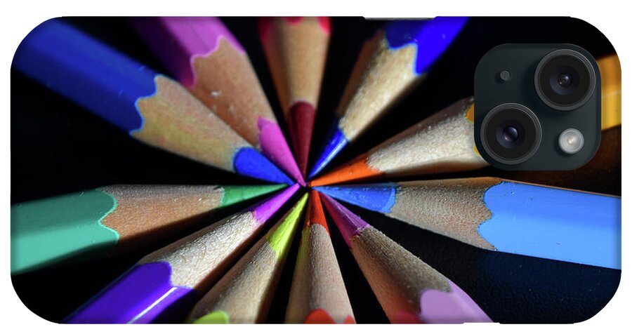 Coloured Pencils iPhone Case featuring the photograph Colourful pencils by Gareth Parkes