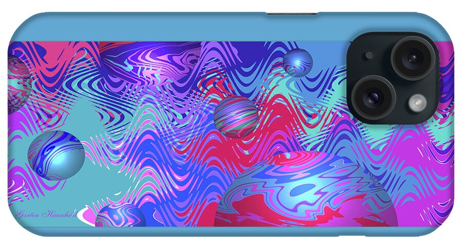 Digital Art iPhone Case featuring the digital art Coloring My World - Joyful Art - Abstract Fine Art - Colorful Home and Office Decor by Brooks Garten Hauschild