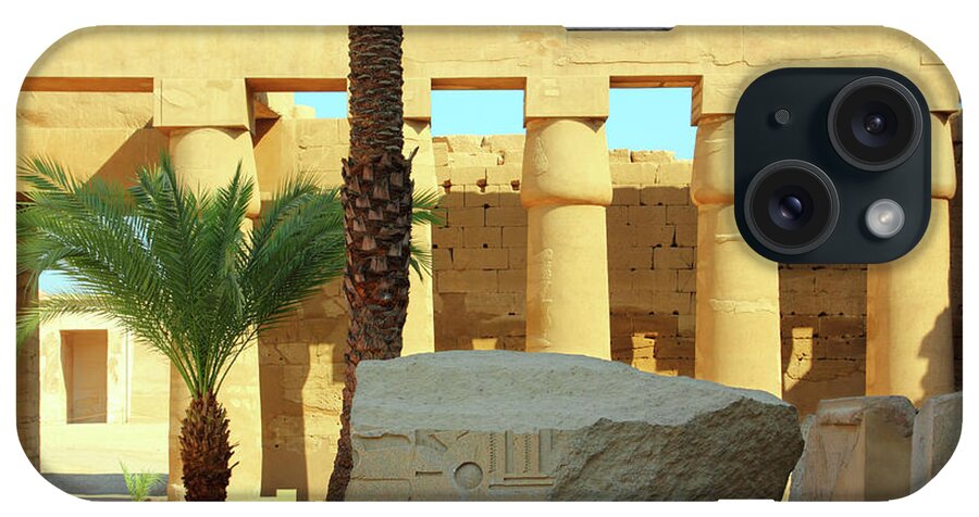 Egypt iPhone Case featuring the photograph Columns In Egypt Karnak Temple by Mikhail Kokhanchikov