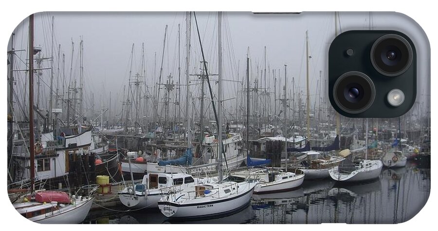 Ships iPhone Case featuring the photograph Comox harbour by Lisa Mutch