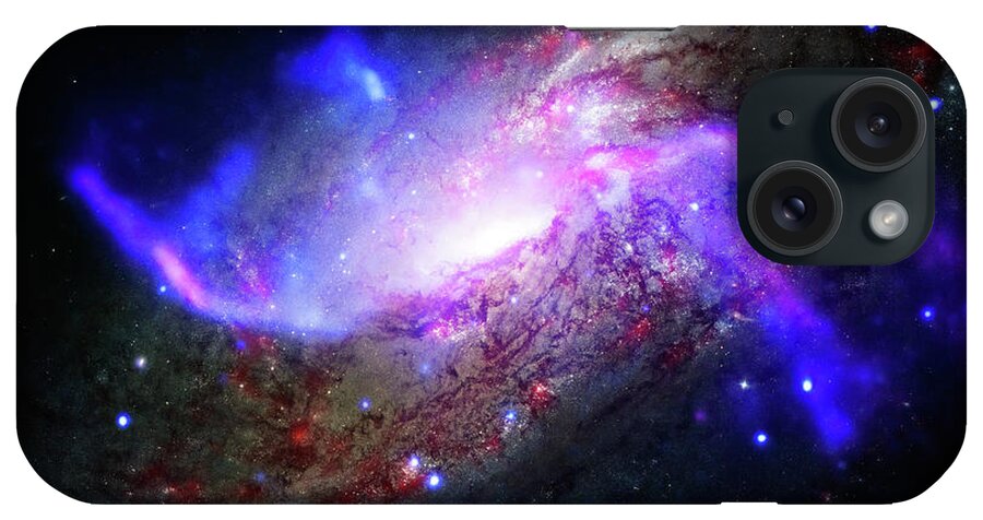Photography iPhone Case featuring the photograph Composite Image of NGC 4258 by Nasa
