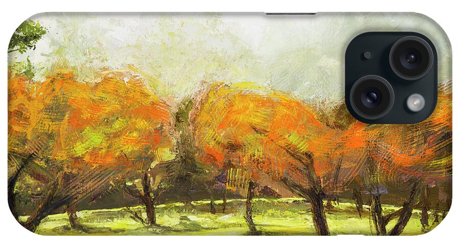Orchard iPhone Case featuring the painting Contemporary Orchard by Hone Williams