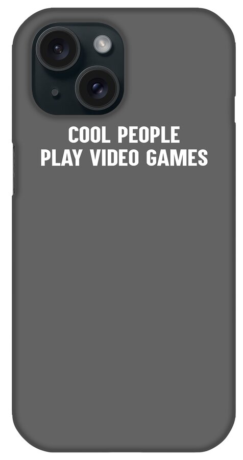  Pc iPhone Case featuring the tapestry - textile Cool people play video games by Luke Kelly