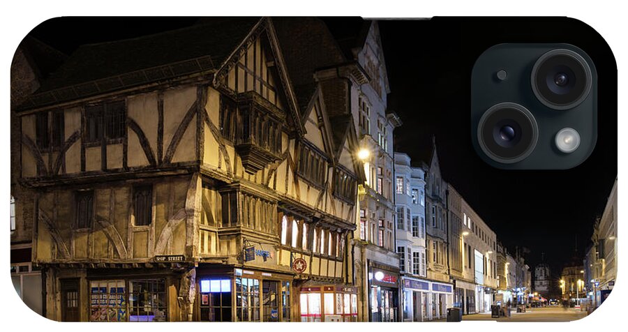 Oxford iPhone Case featuring the photograph Cornmarket Street Oxford at Night by Tim Gainey