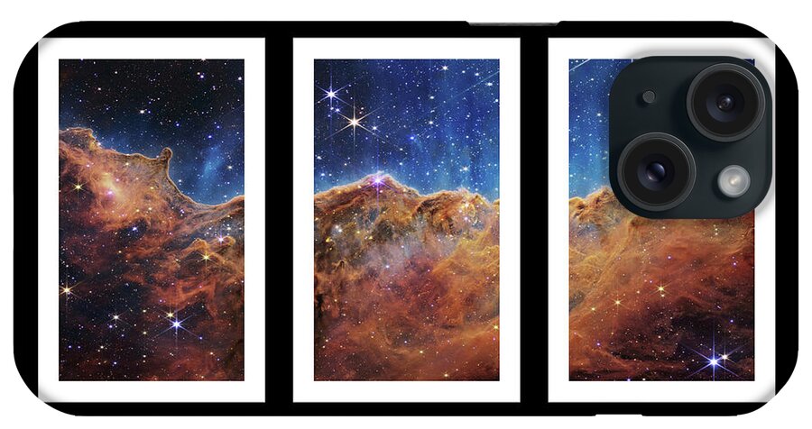 Ngc 3324 iPhone Case featuring the photograph Cosmic Cliff Tri Panel by Karen Foley
