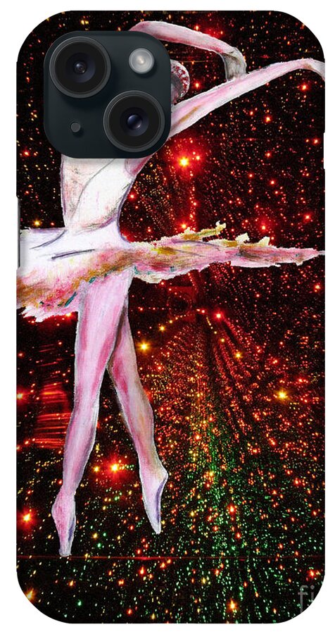 Females iPhone Case featuring the painting Cosmic Dancer by Tom Conway
