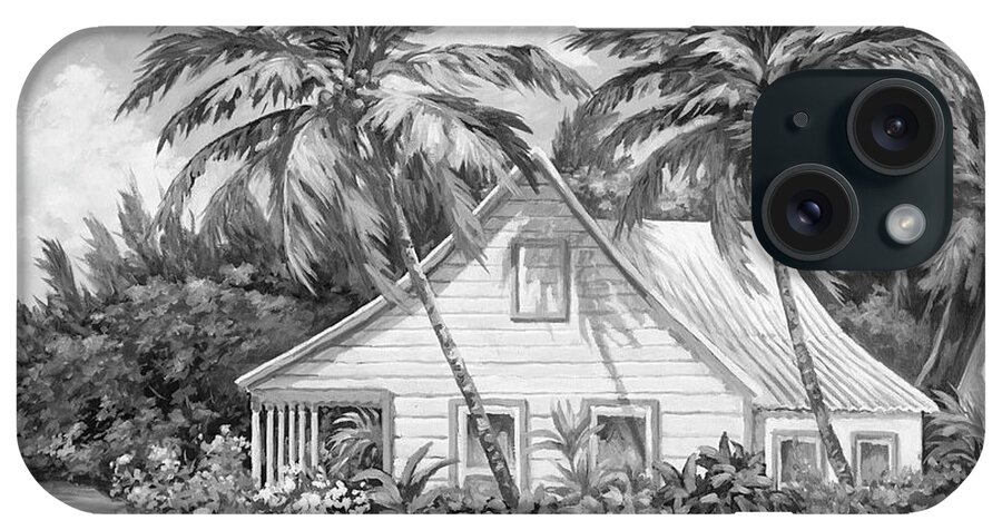 Cottage. Picket iPhone Case featuring the painting Cottage with the Picket Fence by John Clark