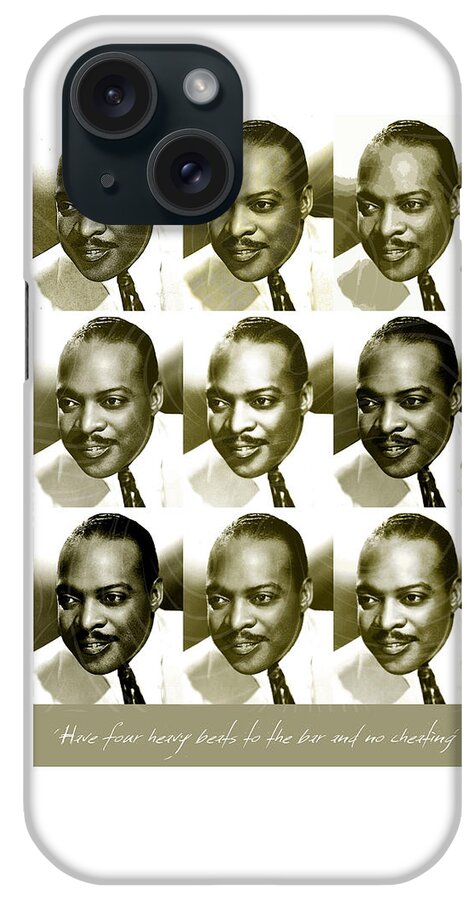 Count Basie iPhone Case featuring the digital art Count Basie - Music Heroes Series by Movie Poster Boy
