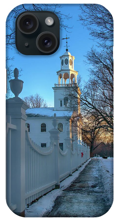 Bennington iPhone Case featuring the photograph Country Church in Winter - Bennington, Vermont by Joann Vitali
