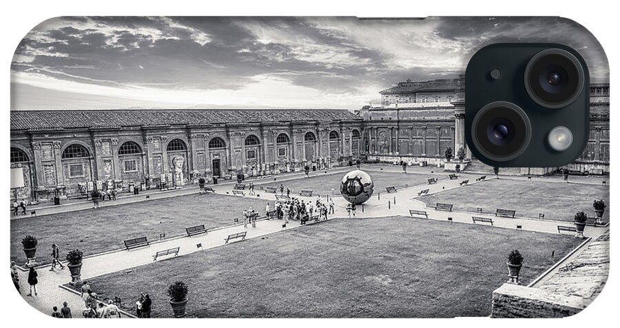 Vatican Gardens iPhone Case featuring the photograph Courtyard of the Pigna - Vatican City by Stefano Senise