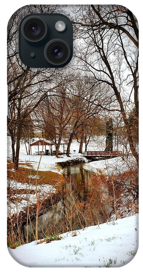 Winter iPhone Case featuring the photograph Cozy winter land by Shalane Poole