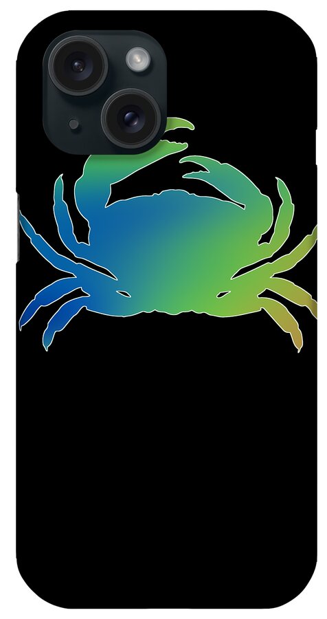 Crab iPhone Case featuring the digital art Crab 368 by Lin Watchorn