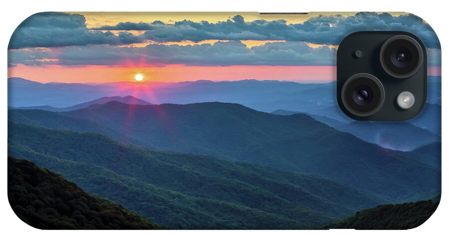Sunset iPhone Case featuring the photograph Craggy Gardens - Blue Ridge Parkway by Susan Rissi Tregoning