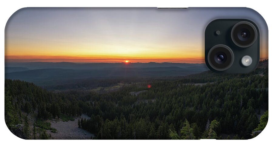 Crater Lake iPhone Case featuring the photograph Crater Lake Rim Drive Sunset by Michael Ver Sprill