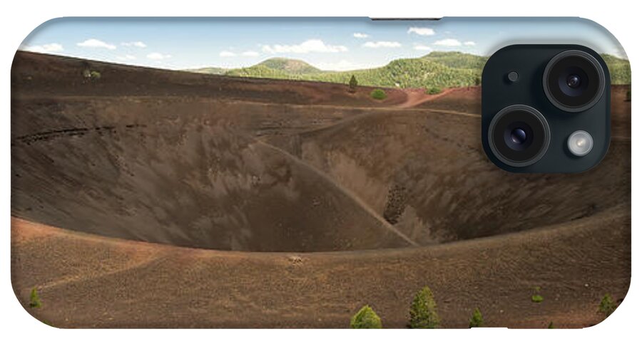 Adventure iPhone Case featuring the photograph Crater of cinder cone in Lassen by Jean-Luc Farges
