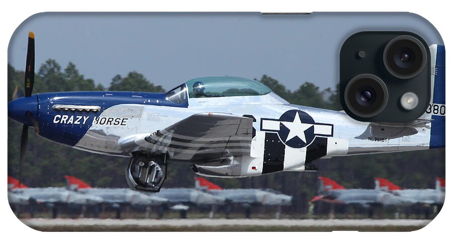 Crazy Horse iPhone Case featuring the photograph Crazy Horse TF-51D by Custom Aviation Art