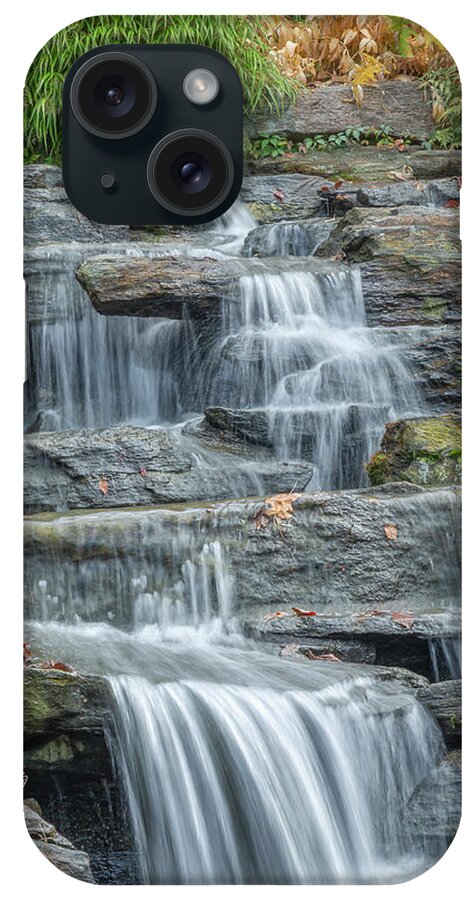 Bronx Botanical Gardens iPhone Case featuring the photograph Creamy Water Fall by Cate Franklyn